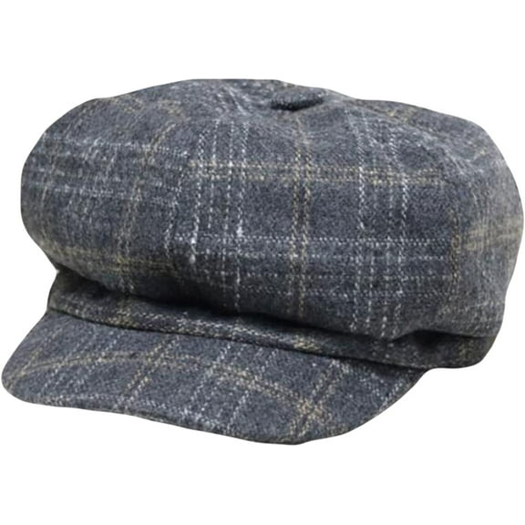 CoCopeaunts Newsboy Hats for Women Solid Plain Octagonal Newsboy Cap Men Ladies Casual Wool Hat Beret Painter Cap Winter Hat