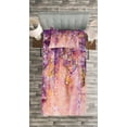 thumbnail image 3 of Ambesonne Tree Quilted Bedspread Set 2 Pcs, Watercolor Wisteria Blooms, Twin Size, Violet Purple Pink, 3 of 3