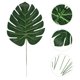 thumbnail image 4 of KAKOWELY 12 hojas artificiales de tortuga, hojas de monstera falsas con varilla, decoración del hogar, artículos para colgar en la pared (verde, M), 4 of 5
