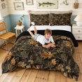 thumbnail image 3 of Manfei Minimalst Camouflage King Size Comforter Sets, Old Fashion Camo Comforters King Size, Coyote Brown, Black Reversible, 3pcs, 1 Comforter and 2 Pillowcases, 3 of 7