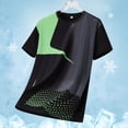 thumbnail image 5 of BRGZLK Athletic T-Shirt for Men Summer Moisture Wicking Quick Dry Short Sleeve Shirts Trendy Print Lightweight Comfortable Sports Tee Tops Green XXL, 5 of 5