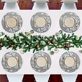 thumbnail image 7 of Ryvnso Grape Print on Gray Round Plate Mats Dining Table Placemat Set of 4 for Holiday Decoration, 7 of 7