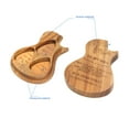 thumbnail image 3 of Amdohai Boîte à Pics pour Guitare en Bois Forme de Guitare 3 Compartiments, 3 of 8
