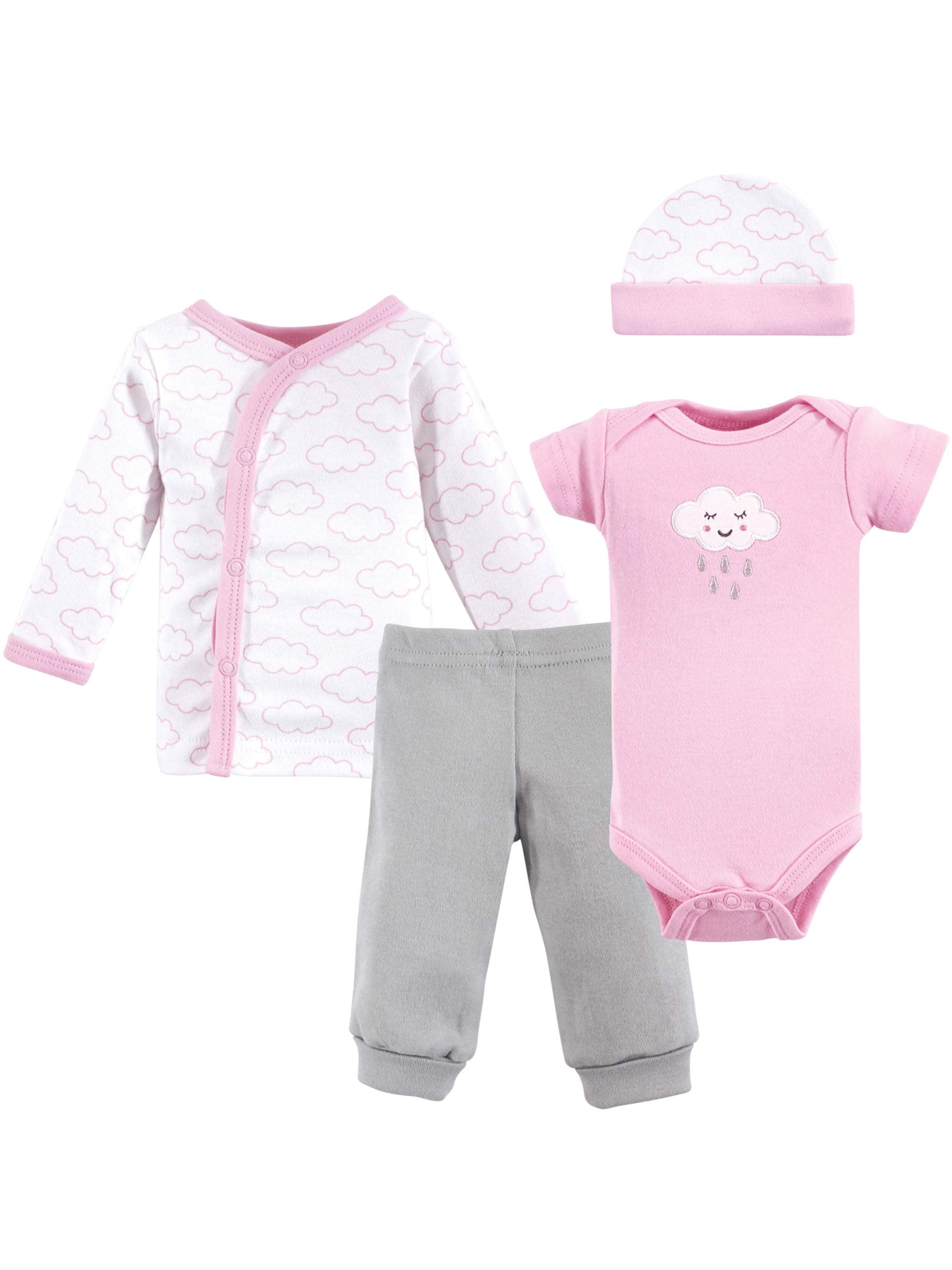 Luvable Friends Luvable Friends Baby Girl Shower Gift Set, 4pc