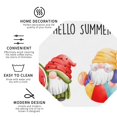 thumbnail image 3 of Honeii Summer Gnome Print Leather Coaster Set of 4, Ideal for Safeguarding Your Furniture from Drinks Spills and Effortless Cleanup-Octagon, 3 of 6