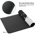 thumbnail image 3 of Black and White Cherry Blossom Gaming Mouse Pad XL, Extended Large Mouse Mat Desk Pad, Stitched Edges Mousepad, Long Nonslip Rubber Base Mice Pad, 31.5 X 11.8 Inch, 3 of 5