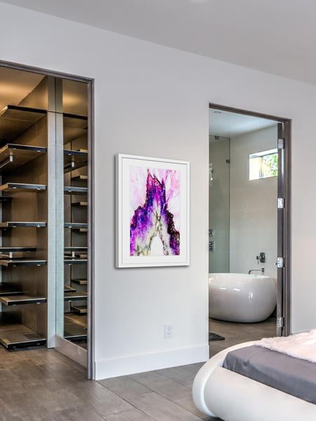 "Fireworks" Framed Painting Print