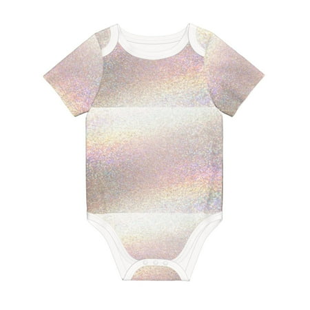

Coaee Glitter Light Pearl for Soft Cotton Baby Short-Sleeve Bodysuit Baby Girls Boys Bodysuit Romper