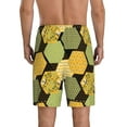 thumbnail image 3 of Naloa Bee honey Men's Short Pajama Pants, Lounge Comfort Shorts with Elasticized Waistband and Side Pockets - XX-Large, 3 of 9