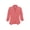 Dusty Pink, variant on Women's Casual Fitted Blazer Draped Open Front with Ruched 3/4 Sleeves (S-3XL)