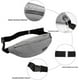 thumbnail image 5 of Riñonera Riñonera para Hombres Mujeres Riñonera Unisex con Conector para Auriculares y 4 Bolsillos con Cremallera Cinturón Ajustable para Entrenamiento al Aire Libre Senderismo-Gris Claro-mm, 5 of 8