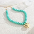 thumbnail image 4 of Leaf Resin Chunky Beaded Necklace for Women, Simple Modern Style Necklace Jewelry Accessory, 4 of 6