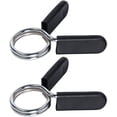 thumbnail image 1 of 2 Pack 30mm Dumbbell Spring Clasps Dumbbell Spring Collars with Rubber Grips, 1 of 6
