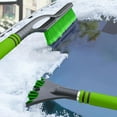 thumbnail image 6 of 3-in-1 Snow Brush and Ice Scraper for Car, Extendable Snow Removal Tool with Foam Grip, Winter Auto Accessories ( Green ), 6 of 6