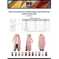thumbnail image 2 of MixMatchy Women's Open Front Draped Heavyweight Cardigan Long Vest With Side Pockets -Made In USA, 2 of 7