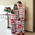 thumbnail image 4 of PatPat Womens Pajamas Matching Family Christmas Pajamas One Piece Long Sleeve Gingerbread PJs Sleepwear Loungewear for Couples with Socks Women XL, 4 of 14