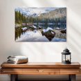 thumbnail image 2 of Elephant Stock Bear Lake Holiday Wall Art - Horizontal Canvas Wall Art - Living Room Wall Decor - Nature Canvas - Brown And Blue Decor By Darren White Photography - 24" x 16", 2 of 8