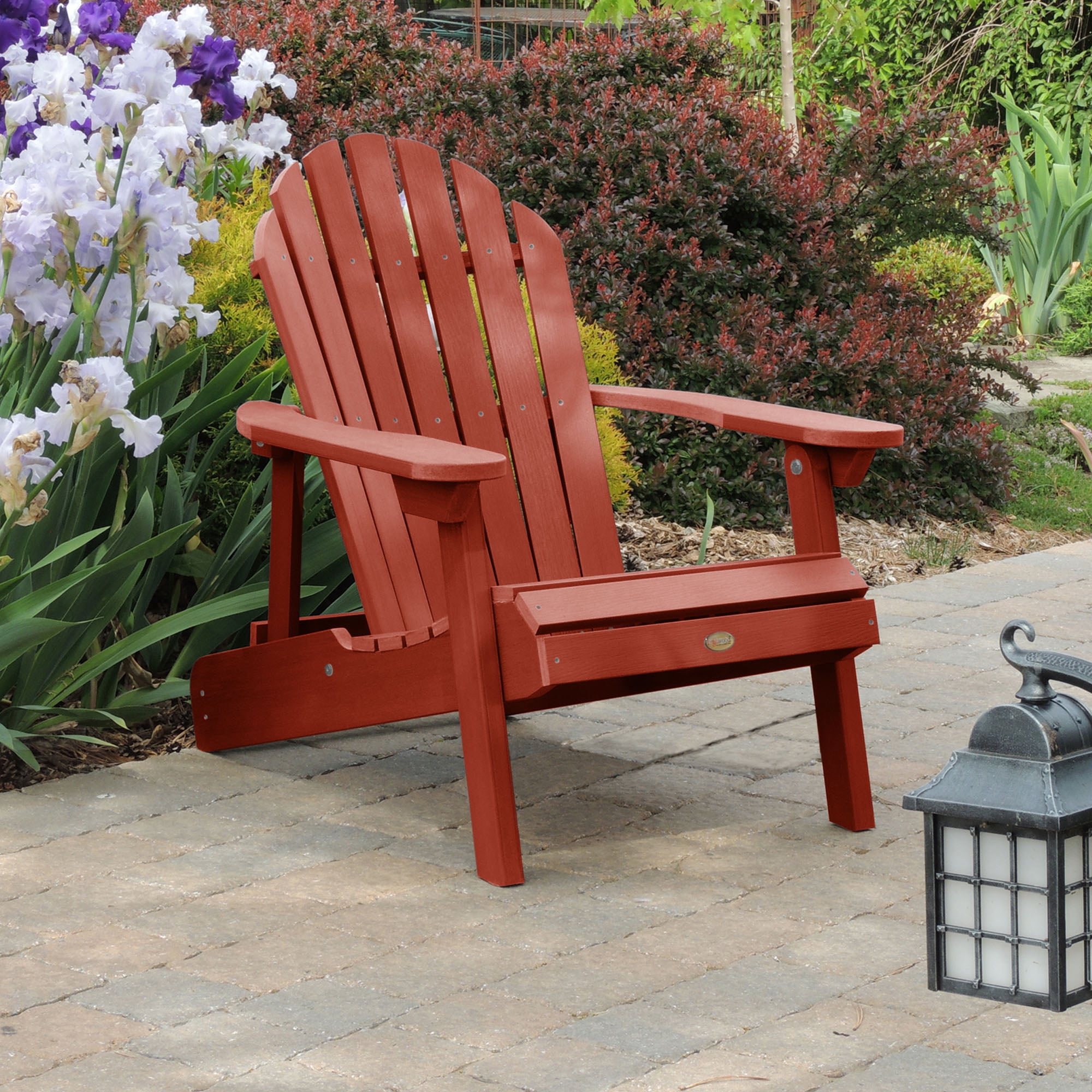 Highwood's Hamilton Adirondack Chair - Folding & Reclining, Outdoor, Eco-friendly, Synthetic Wood