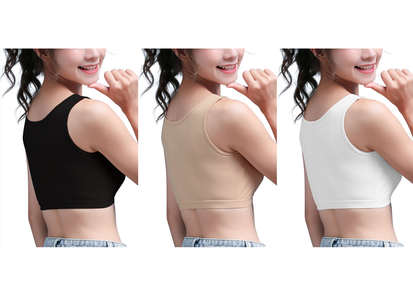 Wide Shoulder Straps Sports Bras for Women Wireless Lace Vest Bra Older  Womens Cotton Bralettes Undergarments Top (Color : Apricot, Size : 80/36BC)  : : Clothing, Shoes & Accessories
