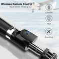 thumbnail image 4 of Palo selfie L02 Wireless BT Selfie Stick integrado con trípode plegable Soporte para teléfono Control remoto Máx. Longitud 100 cm con base de cámara Universal para cámara ligera Cámara de acción para Tomshoo Palo de Selfie, 4 of 7