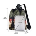 thumbnail image 3 of FORMRS Women's Travel Backpack Purse Anti-Theft Hidden Pockets Casual Shoulder Bag, Beige Striped Trees, 3 of 7