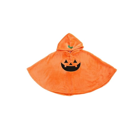 

Xingqing Kids Baby Girls Boys Halloween Cloak Pumpkin Hoodie Loose Fluffy Soft Sweater Cute Cartoon Cape 9-12 Months