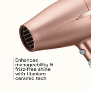 INFINITI PRO CONAIR Frizz-Free Compact Hair Dryer, Ionic Technology for Smooth, Shiny Hair