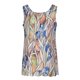thumbnail image 4 of Cómoda blusa sin mangas con cuello redondo y estampado de gasa para mujer Pompotops  lopia992274, 4 of 8