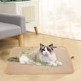 thumbnail image 5 of Anuirheih Dog Ice Mat,Non-harmful Gel Self Ice Pads, Leakproof Scratch Durability Ice Bed Mattress For Dogs Cats Home & Travel In Hot Summer,21.7x17.8inch,Brown, 5 of 9