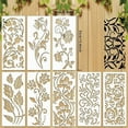 thumbnail image 5 of Vacemry Under $5 Flower Stencil Set, 10pcs Leaf Pattern Painting Templates, Reusable PET Material, for DIY Art Craft, Wall Furniture Decor, Scrapbooking, Home Decoration, Easy to Use, 5 of 5