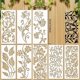 thumbnail image 5 of Fiudx Juego de Plantillas de Flores, 10 Piezas con Diseño de Textura de Hojas, Material Pet Duradero, Fácil de Usar, Versátil para Papel, Tela, Madera, Proyectos de Bricolaje, Ideal para Principiante, 5 of 5