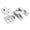 Silver, variant on Suodoka 1/18 Scale Traxxas TRX4M Aluminum Alloy RC Gearbox Housing and Base Set Upgrade Part, Silver