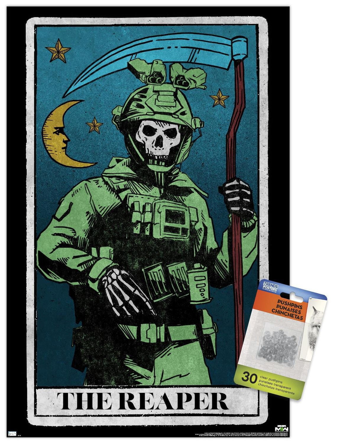 Call of Duty: Modern Warfare 2 - Ghost Tarot Card Wall Poster, 22.375" x 34"
