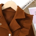 thumbnail image 4 of Vedolay Baby Girls Clothes Hooded Kids Warm Windproof Toddler Coat 2023 Brown,120, 4 of 5