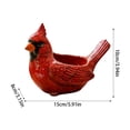 thumbnail image 5 of 2026 Cardinal Bird Succulent Planter, 7.8in Ceramic & Resin Cardinal Bird Succulent Planter with Drainage Hole, Cardinal Bird Hummingbird Themed Decorative Pot for Outdoor Plants B, 5 of 7