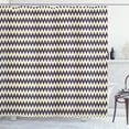 thumbnail image 1 of Ambesonne Chevron Shower Curtain, Narrow Sharp Zigzags, 69"Wx75"L, Dark Blue Cream, 1 of 3