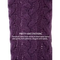 thumbnail image 6 of Spencer Women's Thicker Warm Fuzzy Socks Fleece Lined Slipper Socks Grippers Winter Warm Cozy Socks Home Non Slip Socks Christmas Gift, Wine Red, 6 of 12