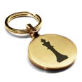 thumbnail image 1 of Stainless Steel King Chess Piece Round Medallion Keychain Circle Ring, 1 of 2