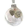 thumbnail image 2 of Apmemiss Clearance Christmas Angel in Heaven Memorial Ornament, Personalized Memorial Ornaments Feathers Ball, A Piece of My Heart is in Heavens Memorial Pendant Angel Feathers Ball Memory Gifts, 2 of 4