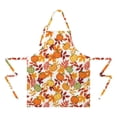 thumbnail image 2 of Fall Pumpkins Leaves Pattern Apron-Garden Aprons for Women with Pockets-Cotton Linen Waterproof Kitchen Cooking Gardening Aprons Adjustable for Kitchen,Cooking,BBQ and Salon 33"x27", 2 of 7