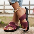 thumbnail image 6 of Dress Sandals Women Wedge Shoes Slip On Dressy Summer Comfortable Slides Sandals Lightweight Platform Shoes Size 7, 6 of 8