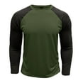 thumbnail image 3 of Lovzfmll Chandail Vintage à Col Rond pour Hommes, Manches Longues, Style Rétro Vert Armée, G, 3 of 6