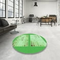 thumbnail image 3 of Ahgly Company Indoor Square Patterned Jade Green Area Rugs, 7' Square, 3 of 6