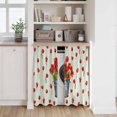 thumbnail image 6 of Red Tulip Flowers Tier Curtains 54 Inch Length, Spring Floral Vintage Drum Country Blue Cafe Short Curtains for Bathroom Over Sink, Small Kitchen Curtain Light Filtering Drapes 2 Panels 27.5"Wx54"L, 6 of 8