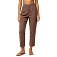 thumbnail image 2 of MLCDZ Women's Summer Elastic High Waisted Plus Size Capri Pants for Women Lightweight Baggy Casual Ankle Length Capris Multiple Pockets Work Office Slacks, 2 of 5