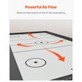 thumbnail image 4 of KFFKFF 84" Air Hockey Table, Recreational Indoor Game Set with 2 Mallets, 2 Discs, Digital Score Tracker, Cross-structured Support & Robust Air Propulsion, Air Driven Hockey Play Table, 4 of 10