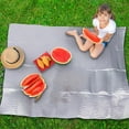 thumbnail image 2 of VOTRUDI Outdoor Picnic Blankets Large - Foldable Aluminum Film Picnic Blanket Mat for Beach Camping Hiking and Travel,78x59in,B, 2 of 8