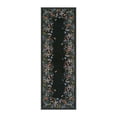 thumbnail image 3 of Wonnitar 2x6 Floral Runner Rug for Hallways, Black Washable Kitchen Runner Rugs , Soft Low Pile Runner for Laundry Bedside, 3 of 9