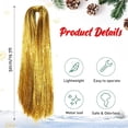 thumbnail image 7 of 3000 Pack Tinsel Icicle Strands, NOGIS Christmas Tree Tinsel Icicles Tinsel Foil Fringe Tinsel Icicles Iridescent Festivals Decor Birthday Party Supplies (Gold), 7 of 7