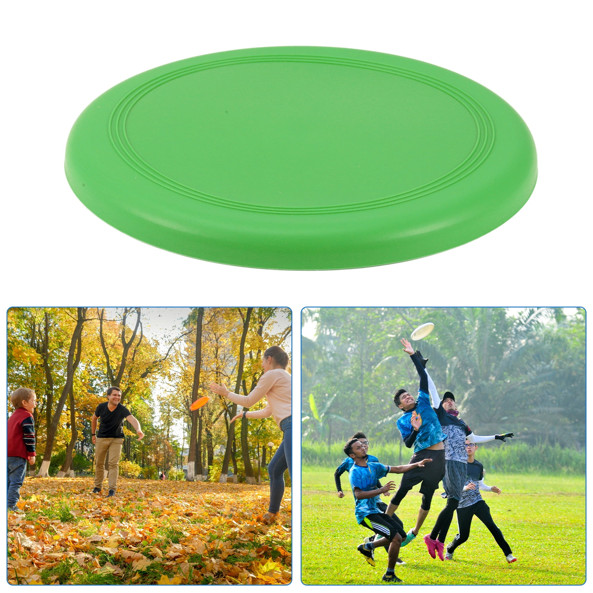 Unique Bargains Durable Bendable Flying Disc 7.87 Inch Diameter ["Green"]